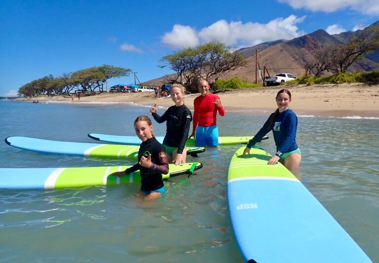 Family Surf Lesson on Maui, Hawaii