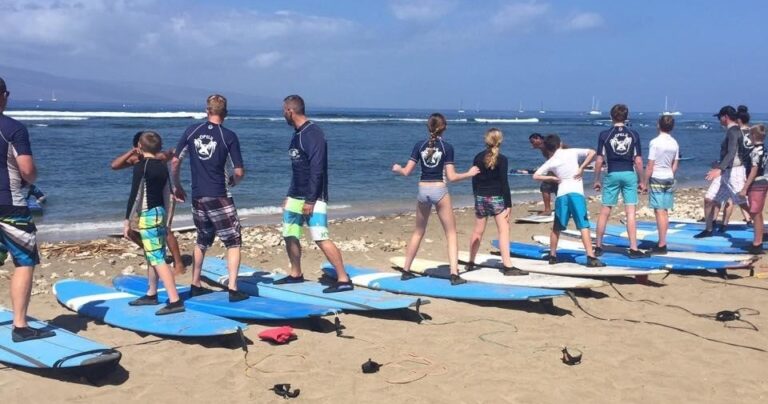 Group Surf Lesson in Lahaina, Maui: Groups of Four or More