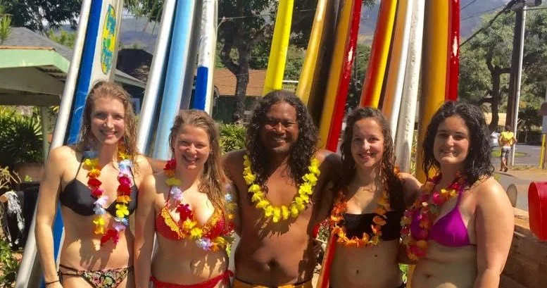 Semi-Private Surf Lesson in Lahaina, Maui — Two or Three