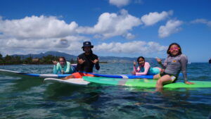 Private Group Surf Lesson, North Shore Oahu — Six to Eight