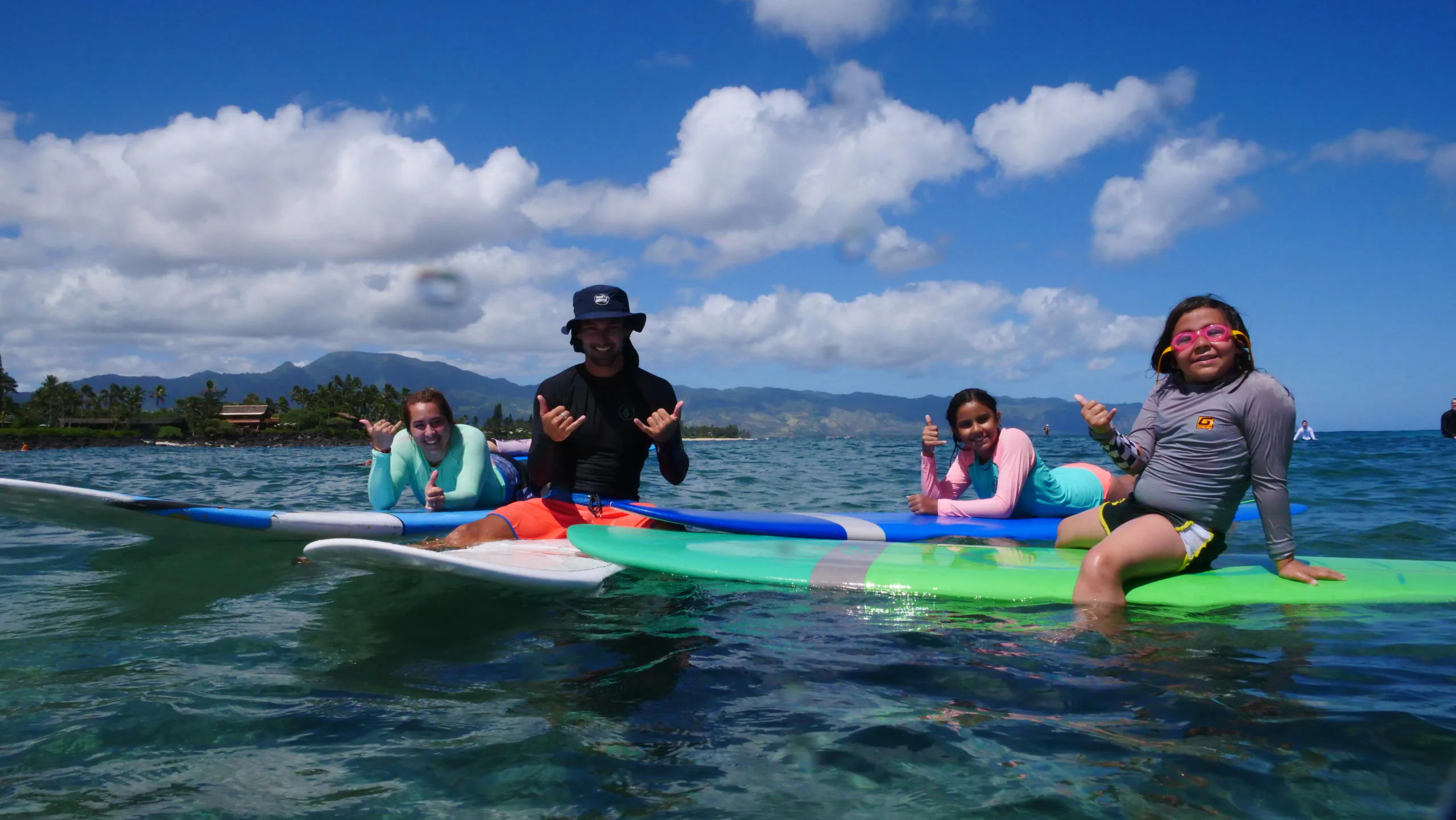 Private Group Surf Lesson, North Shore Oahu — Three to Five