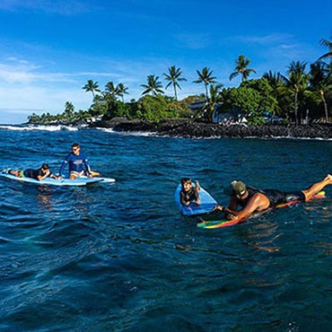 Family surf lesson with Kona Mike’s Surf Adventures on the Big Island